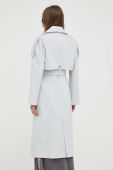 Тренч Patrizia Pepe жіночий колір сірий перехідний