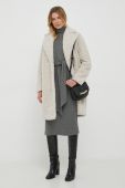 Пальто Bomboogie жіночий колір бежевий перехідний двобортний Пальто Bomboogie жіночий колір бежевий перехідний двобортний