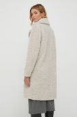 Пальто Bomboogie жіночий колір бежевий перехідний двобортний Пальто Bomboogie жіночий колір бежевий перехідний двобортний