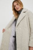 Пальто Bomboogie жіночий колір бежевий перехідний двобортний Пальто Bomboogie жіночий колір бежевий перехідний двобортний