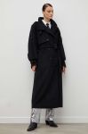 Вовняне пальто Gestuz колір чорний перехідний двобортний (3537779) Вовняне пальто Gestuz колір чорний перехідний двобортний (3537779)