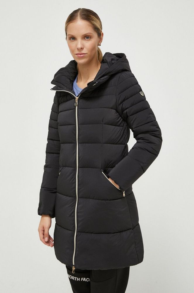 Куртка EA7 Emporio Armani жіноча колір чорний зимова (3638300)