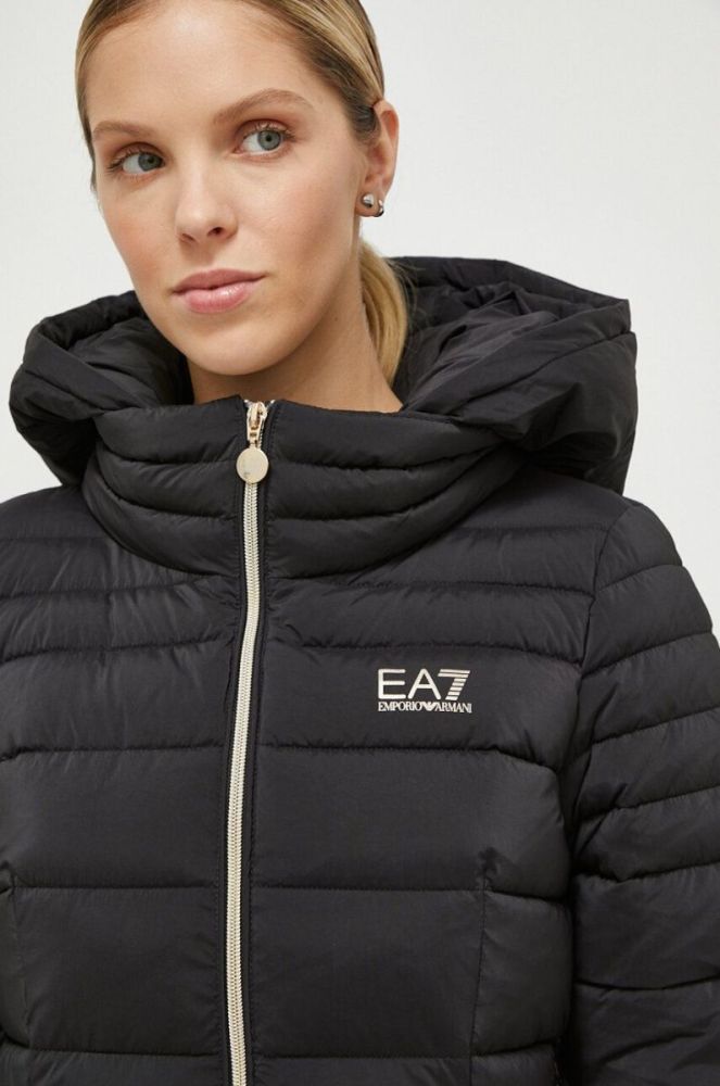 Куртка EA7 Emporio Armani жіноча колір чорний зимова (3638295) фото 6