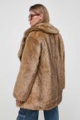 Пальто MICHAEL Michael Kors жіночий колір бежевий перехідний oversize
