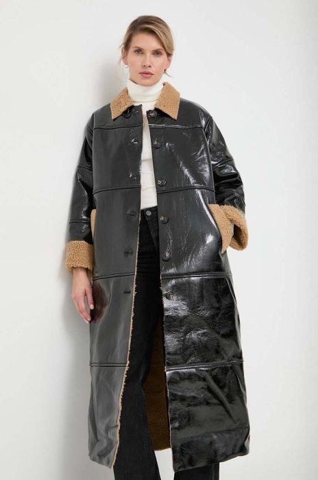 Куртка R?sum? жіноча колір чорний перехідна oversize