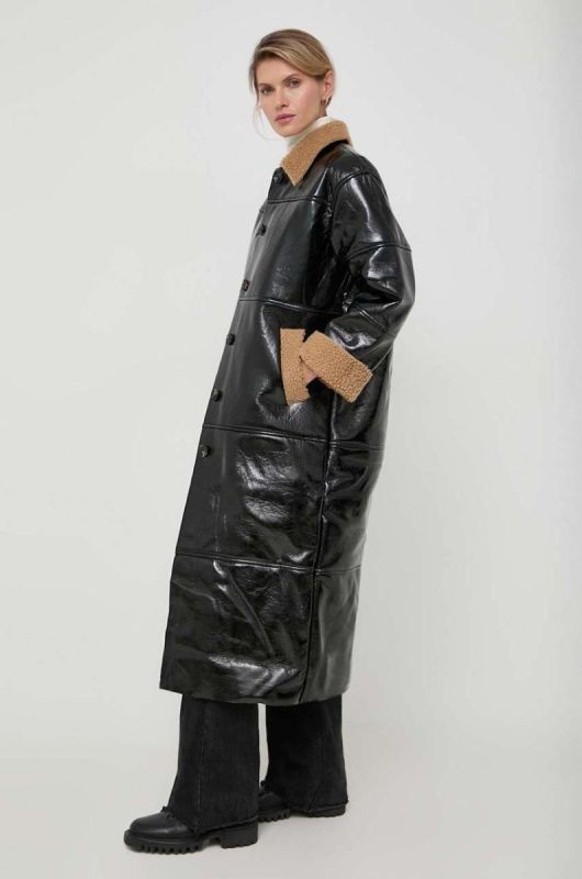 Куртка R?sum? жіноча колір чорний перехідна oversize фото 2