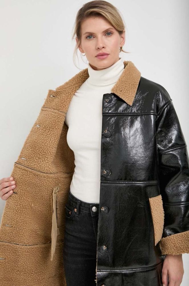 Куртка R?sum? жіноча колір чорний перехідна oversize фото 6