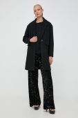Пальто з домішкою вовни Liu Jo колір чорний перехідний (3577648)