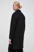 Пальто з домішкою вовни Liu Jo колір чорний перехідний (3577648)