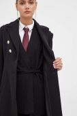 Пальто з домішкою вовни Liu Jo колір чорний перехідний (3613950)