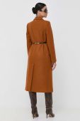 Вовняне пальто Twinset колір коричневий перехідний (3473841)