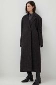 Вовняне пальто Herskind колір сірий перехідний oversize (3634686) Вовняне пальто Herskind колір сірий перехідний oversize (3634686)