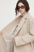 Вовняне пальто Herskind колір бежевий перехідний oversize
