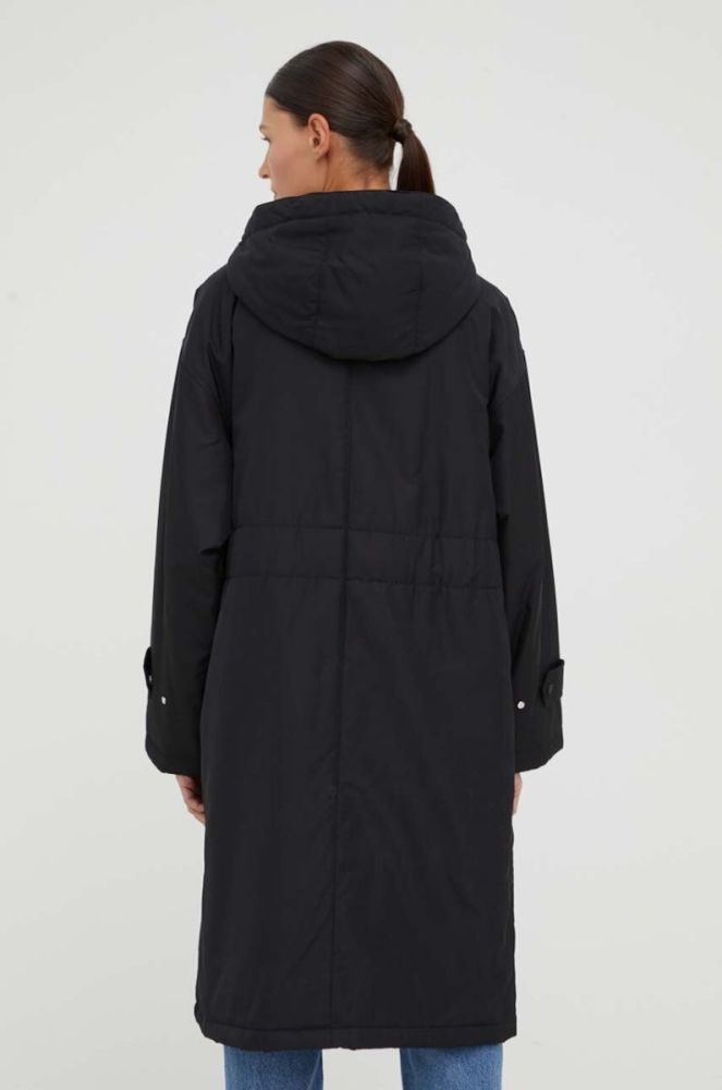 Парка Marc O'Polo жіноча колір чорний перехідна oversize фото 3