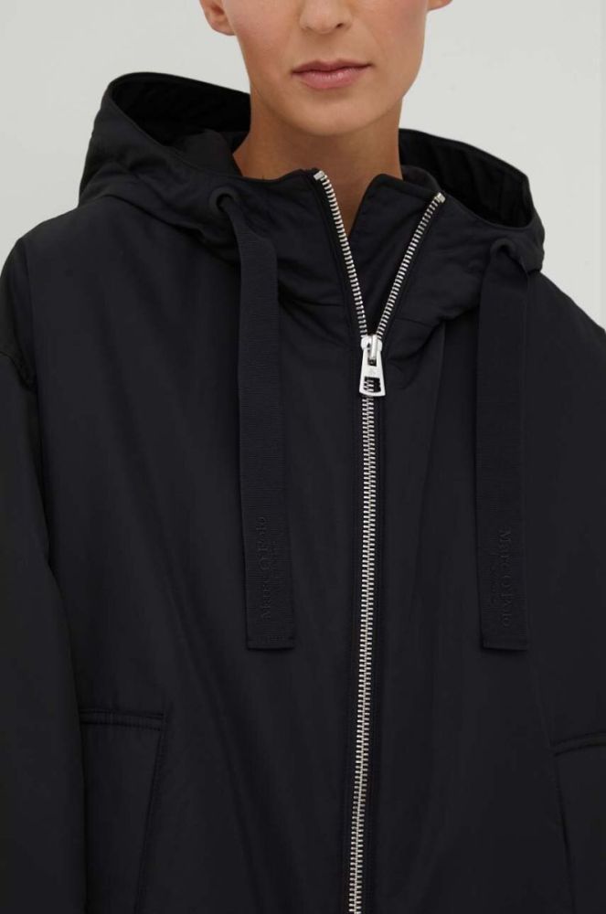 Парка Marc O'Polo жіноча колір чорний перехідна oversize фото 6