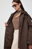 Тренч Notes du Nord жіночий колір коричневий перехідний