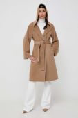 Вовняне пальто Luisa Spagnoli колір бежевий перехідний (3691156)