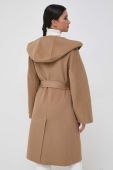 Вовняне пальто Luisa Spagnoli колір бежевий перехідний (3691156)