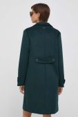 Вовняне пальто Pepe Jeans Nica колір зелений перехідне