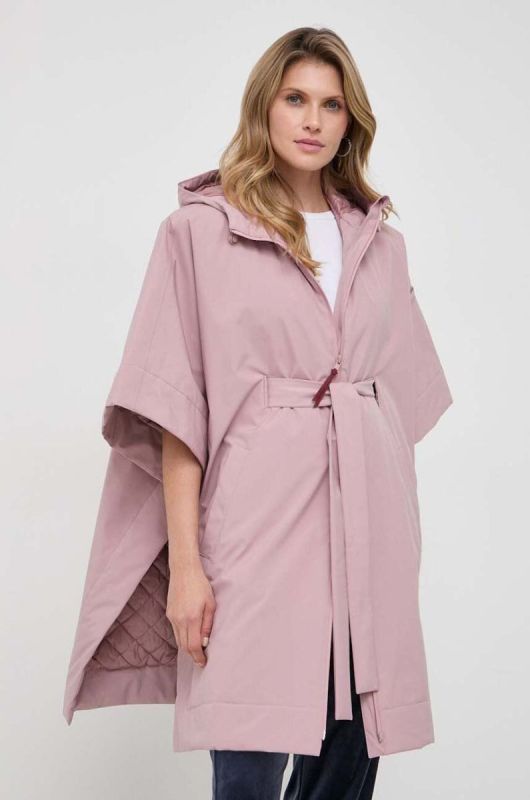Куртка Max Mara Leisure жіноча колір рожевий перехідна фото 2