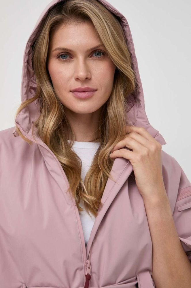 Куртка Max Mara Leisure жіноча колір рожевий перехідна фото 4