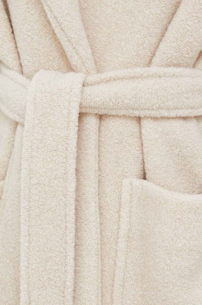 Вовняне пальто Max Mara Leisure колір бежевий перехідний oversize фото 5
