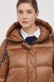 Пухове пальто Deha колір коричневий зимова