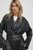 Пальто United Colors of Benetton жіночий колір чорний перехідний (3625310)