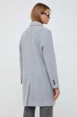 Пальто з домішкою вовни Boss Orange BOSS ORANGE колір сірий перехідне