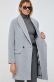 Пальто з домішкою вовни Boss Orange BOSS ORANGE колір сірий перехідне