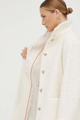 Пальто Boss Orange BOSS ORANGE жіноче колір бежевий перехідне (3491178)