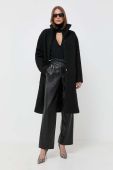 Пальто Boss Orange BOSS ORANGE жіноче колір чорний перехідне (3491009)