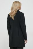 Пальто з домішкою вовни Sisley колір чорний перехідний двобортний