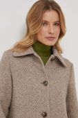 Пальто з домішкою вовни Sisley колір бежевий перехідний (3632900)