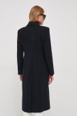Вовняне пальто Sisley колір чорний перехідний (3632905) Вовняне пальто Sisley колір чорний перехідний (3632905)