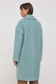Пальто Sisley жіночий перехідний oversize колір блакитний