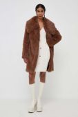 Пальто Pinko жіноче колір коричневий перехідне