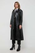 Пальто Pinko жіночий колір чорний перехідний