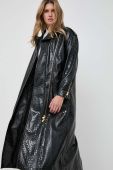 Пальто Pinko жіночий колір чорний перехідний