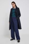 Вовняне пальто Tommy Hilfiger колір синій перехідний (3437730)