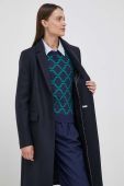 Вовняне пальто Tommy Hilfiger колір синій перехідний (3437730)