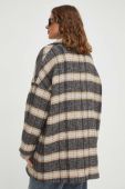 Пальто з домішкою вовни BA&SH перехідний oversize колір барвистий (3546562)