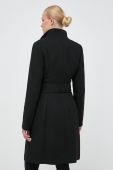 Пальто Marciano Guess жіночий колір чорний перехідний двобортний Пальто Marciano Guess жіночий колір чорний перехідний двобортний