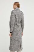 Пальто з домішкою вовни Patrizia Pepe колір чорний перехідний двобортний Пальто з домішкою вовни Patrizia Pepe колір чорний перехідний двобортний