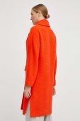 Вовняне пальто Patrizia Pepe колір помаранчевий перехідний