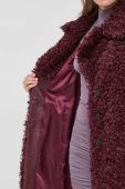 Пальто Patrizia Pepe жіночий колір бордовий перехідний