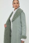 Пальто Twinset жіночий колір зелений перехідний