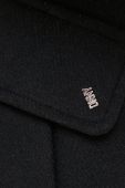 Вовняне пальто Dkny колір чорний перехідний