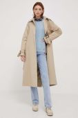 Тренч Barbour Marie Showerproof жіночий колір бежевий перехідний oversize