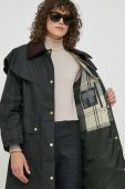 Пальто Barbour жіночий колір зелений перехідний